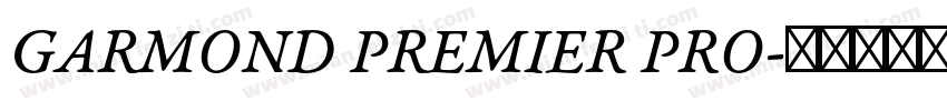 GARMOND PREMIER PRO字体转换
